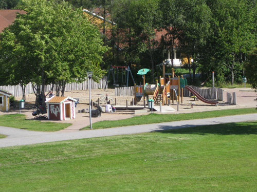 Grytaparken sedd frn pulkabacken. (Fotograf: Henrik Kroon)